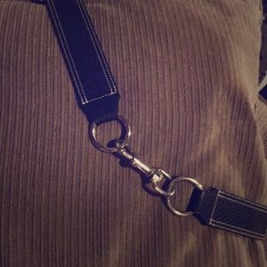 Black leather riding belt 🐎